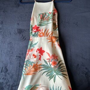 Floral Halter Neck Dress